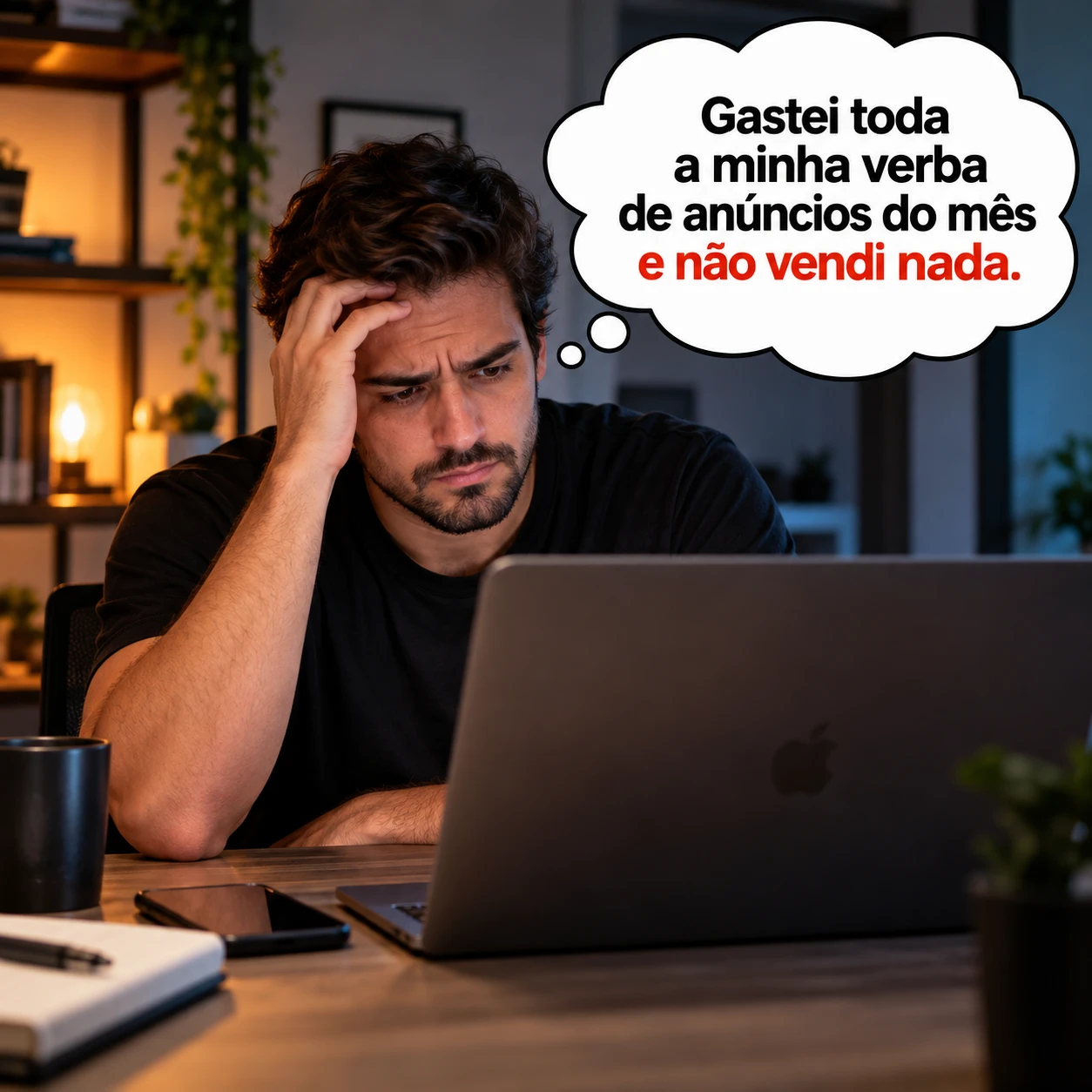 Infoprodutor frustrado: gastei toda a verba de anúncios e não vendi nada